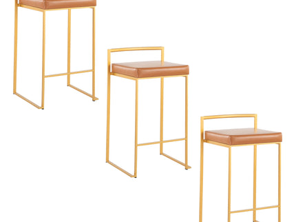 Fuji - Contemporary / Glam Design Counter Stool (Set of 2)