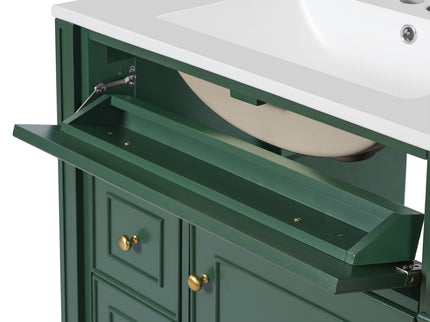 Bathroom Vanity Cabinet With Sink, Soft Close Doors With Door Organizer