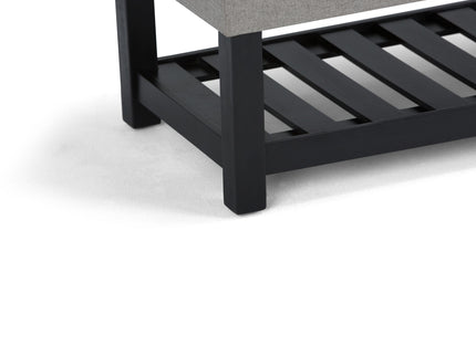 Saxon - Upholstered Transitional Storage Ottoman Bench