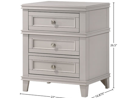3 Drawer Nightstand With USB