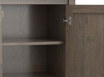 Ela - Sideboard With Wine Storage - Smoky Brown