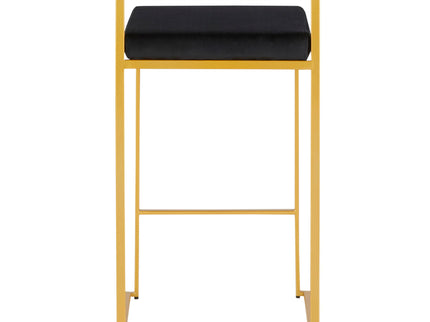 Fuji - Contemporary / Glam Design Counter Stool (Set of 2)
