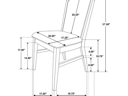 Teleli - Dining Side Chair (Set of 2) - Natural / Gray