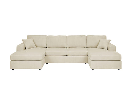 3 Piece Double Chaise Sectional Sofa