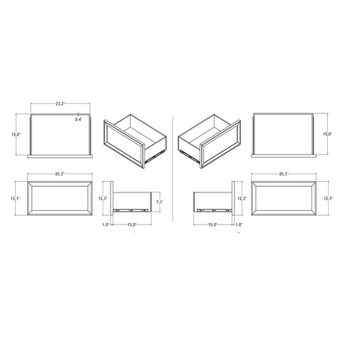 Melissa - 5 Piece Storage Bedroom Set With Padded Headboard