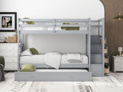 Bunk Bed With Trundle And Staircase