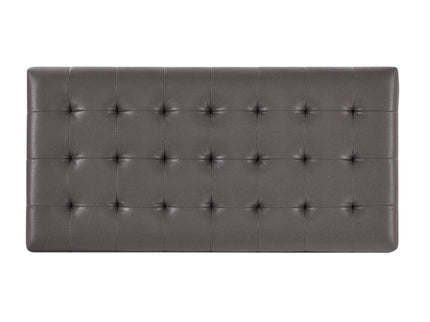 Upholstered Coffee Table With Rack - Dark Brown