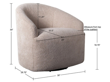 Upholstered 360 Degree Swivel Chair