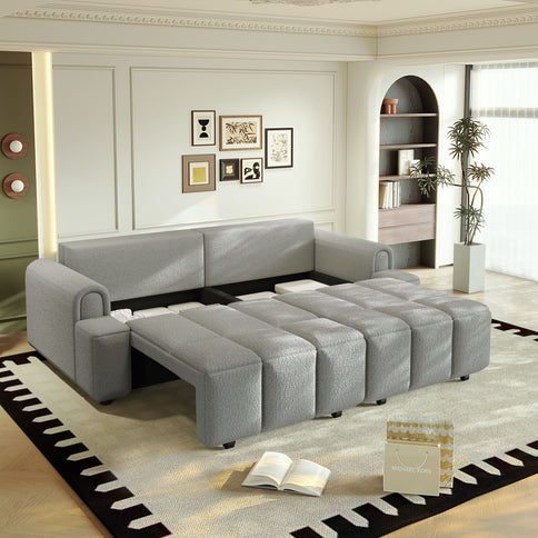 4 Seater Modern Couch With Seats Storage