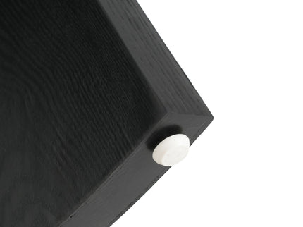 Dining Table With Curved Legs - Black