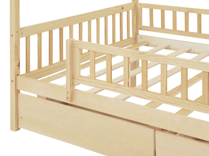 House Bed With 2 Drawers