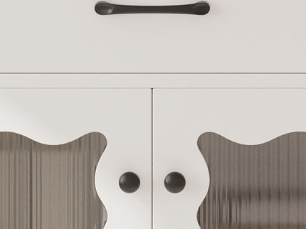 Modern Bathroom Vanity With Tempered Glass Doors