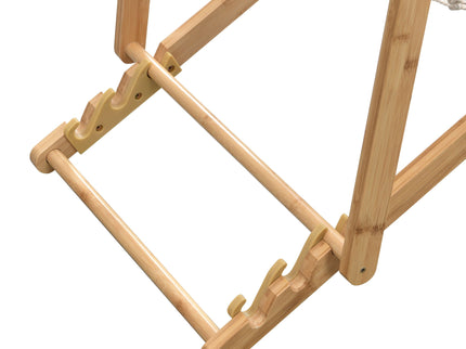 Bamboo Weaving Chair Set With Handwoven Rope For Patio And Living Spaces - Natural