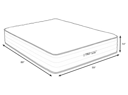 14" Cool Firm Memory Foam Hybrid Mattress With Infused Top Layer