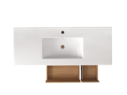 Bathroom Vanity With Abundant Storage 2 Soft Close Doors And 9 Drawers