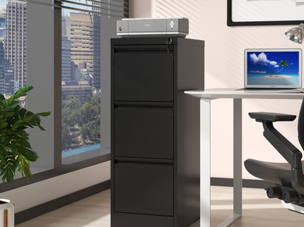 Steel Drawer Vertical File Cabinet With Lock For A4 Legal / Letter Size