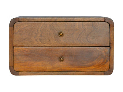 Curved Wall Mounted Bedside Nightstand