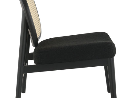 Quinne - Accent Chair With Padded Seat - Black