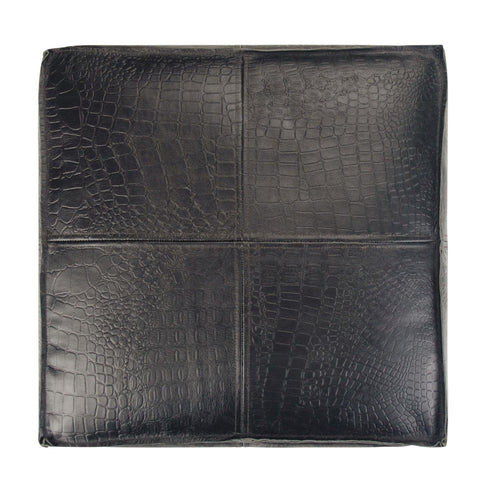 Bowen - Square Pouf - Black