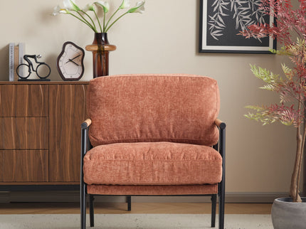 Modern Accent Chair With Cushions, Cozy Seating