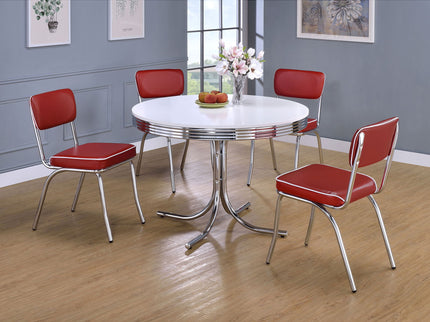Open Back Upholstered Side Chairs (Set of 2)