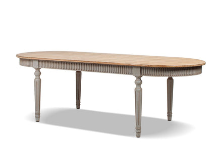 Colette - Oval Dining Table - Blue / Gray