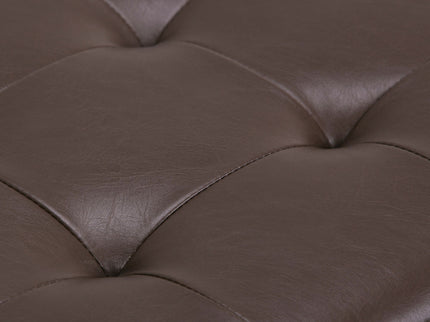 Cosmopolitan - Storage Ottoman - Chocolate Brown
