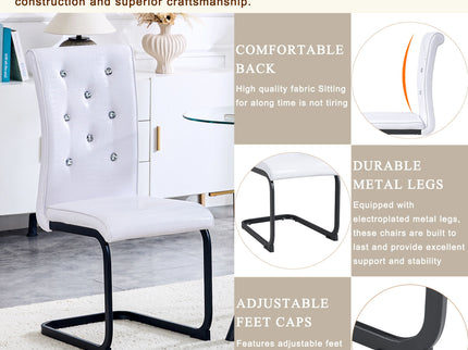 Alligator Skin Upholstered Dining Chairs