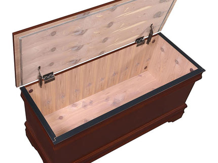 Chest With Curved Moldings And Bracket Feet - Brown