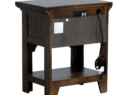 1 Drawer Nightstand - Brown