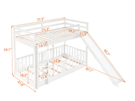 Functional Bunk Bed & Convertible Ladder And Slide