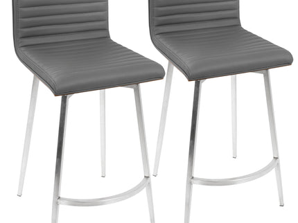Mason - Contemporary Swivel Counter Stool (Set of 2)