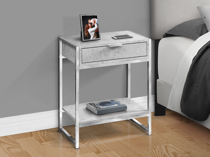 Accent Side Table, Storage Drawer, Spacious Tabletop