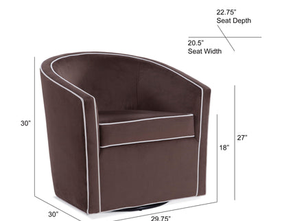 Kendall - Swivel Chair With Barrel Back Design