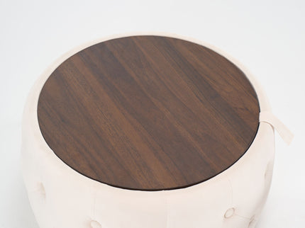 Nesting Ottomans 2 Piece With Tray, 4 In 1 Function