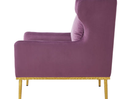 Elegant Curved Armrest Accent Armchair