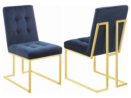 Tufted Back Upholstered Dining Chair (Set of 2)