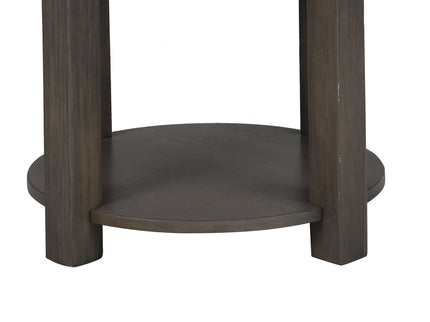 Jonah - MDF End Table With USB Ports - Light Brown