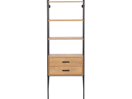 Lean - Industrial Bookcase - Black / Brown