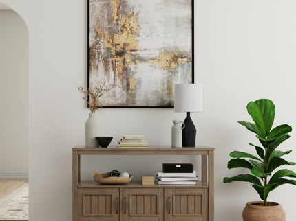 Lev - Console Table - Smoky Brown