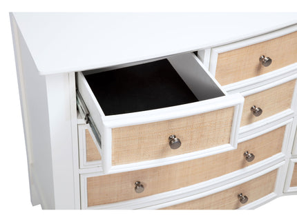 Talia - 10 Drawer Dresser And Mirror Set - White
