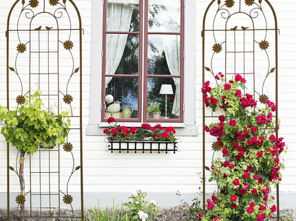 Metal Garden Trellis Rustproof Trellis For Climbing Plant Outdoor Flower Support
