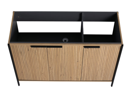 Contemporary Freestanding Bathroom Vanity With Adjustable Shelves