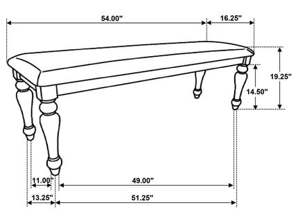 Windsor - 6 Piece Rectangular Dining Set - Brown