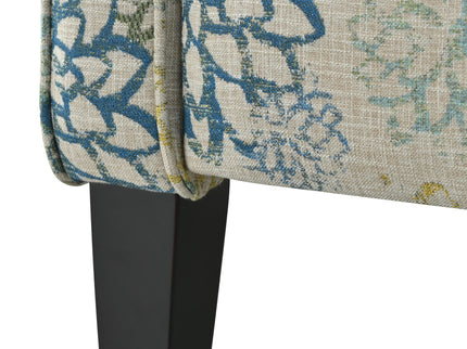 Push Back Upholstered Recliner Armchair