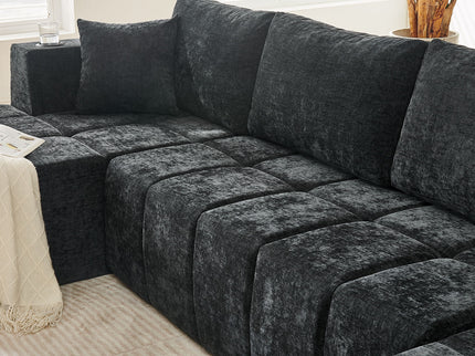 U - Shaped Sectional Sofa, Cup Holders & Side Pockets For Living Room
