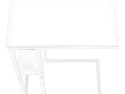 Accent Table, C - Shaped, Marble Look Contemporary & Modern Convenient Design