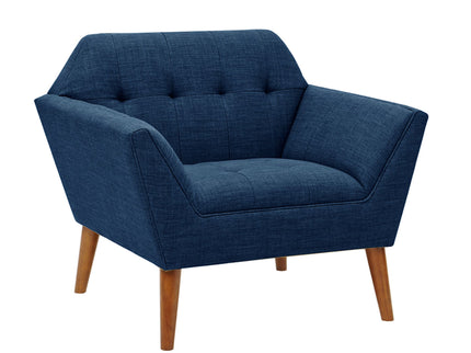 Modern Lounge Chair With Button Tufting