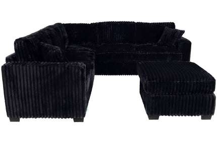 Modern Sectional Set With Cocktail Ottoman