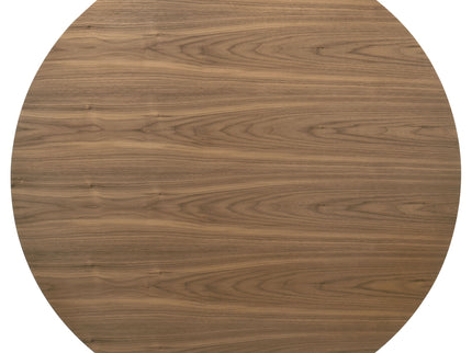 Graham - Round Dining Table With X Cross Base - Walnut